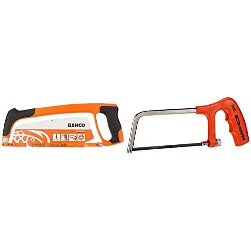 Image of Bahco 319 Hacksaw Frame, 300mm Blade & 268 Mini Hacksaw, 150mm Blade, Red
