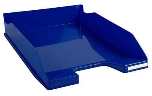 Image of Exacompta - Ref. 113204D - Set of 6 COMBO MIDI Bee Blue letter trays - for A4+ format documents - dimensions 34.6 x 25.5 x 6.5 cm - navy blue color