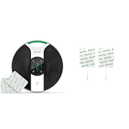 Image of Revitive Medic Knee Circulation Booster, achy-Feeling Legs & reducing Swollen feet & Ankles During use - Drug-Free Relief from Persistent Knee & Leg Problems & Revitive Electrode Thigh Pads