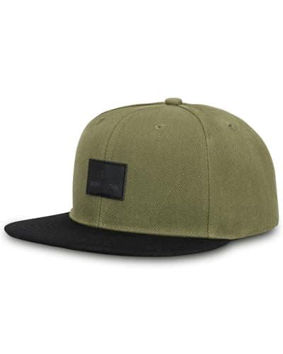 Image of Johnny Urban Cap Men and Women Snapback Green Black - Dean - Stylish Baseball Cap Adjustable & with Logo Badge - One Size Unisex - Comfortable Trucker Hat
