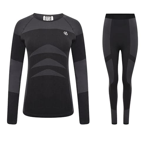 Image of Dare2B Womens In The Zone II Base Layer Set with advanced Q-Wic+ technology, perfect for Wintersports & Outdoors