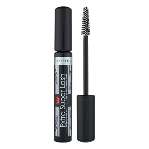 Image of RIMMEL LONDON - Extra Super Lash Building Mascara - Defines, Lengthen & Curl Lashes - With Hydrogel For Healthy Looking Finish - Enriched With Vitamin E - No Clumping - 101 Black Black