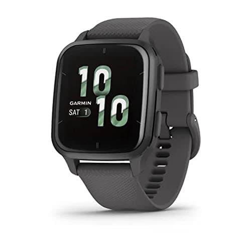 Image of Garmin Venu Sq 2 GPS 40mm Smartwatch, AMOLED Touchscreen, All-day Health Monitoring and Fitness Features, Sports Apps and More, Square Design watch, up to 11 days battery life, Shadow Grey