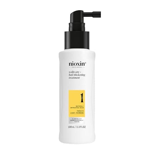 Image of Nioxin System 1 Scalp + Hair Thickening Treatment - Hair Serum for Natural Hair with Light Thinning - WIth Biotin & Niacinamide (100ml)