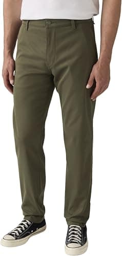 Image of Levi's Men's Chinos XX Standard Taper with Stretch, Soft, Green (Army Green), W30/L30