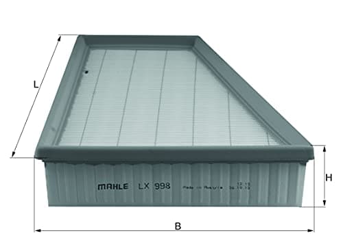 Image of MAHLE LX 998 - Air Filter Car - Engine
