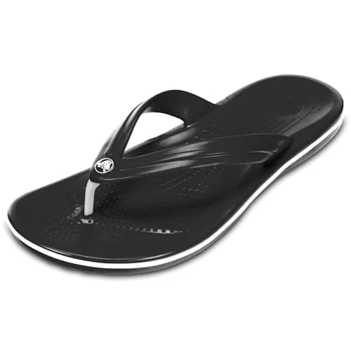 Image of Crocs Unisex Crocband Flip Flip Flops, Black, 4 UK Men/ 5 UK Women