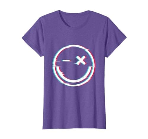 Image of Smile face glitch T-Shirt