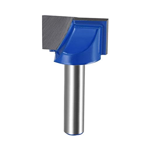 Image of sourcing map 25mm Dia 8mm Shank Bottom Cleaning Router Bit, 2 Flutes Carbide Tipped Cutter Uncoated for Woodworking