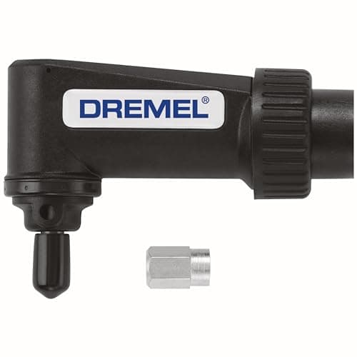 Image of Dremel 575 Right Angle Attachment for Rotary Tool- Angle Drill Attachment, Black