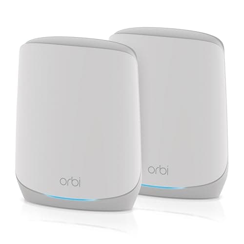 Image of NETGEAR Orbi Tri-Band WiFi 6 Mesh Network System (RBK762S) – Router + 1 Satellite Extender, Security Features, Up to 5.4 Gbps, Covers up to 4,000 sq. ft. 75 Devices, Free Armor Security
