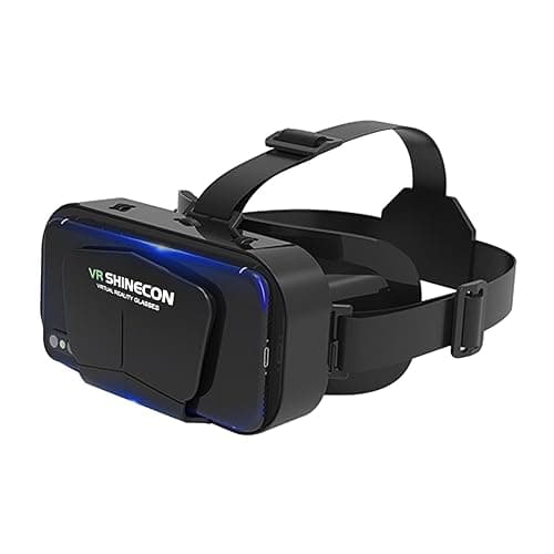 Image of VR Headset, Universal 3D Virtual Reality Goggles, Support 360°Panorama Large Screen an-ti Bluelight, Adjustable Pupil Distance Eye Protection VR Glasses for Movies Games Gift