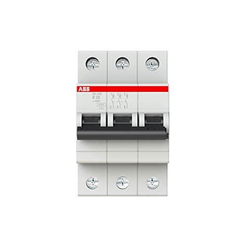 Image of ABB SH203-B20 Miniature Circuit Breaker, 3 Pole, 20 Amp (ABB2CDS213001R0205)