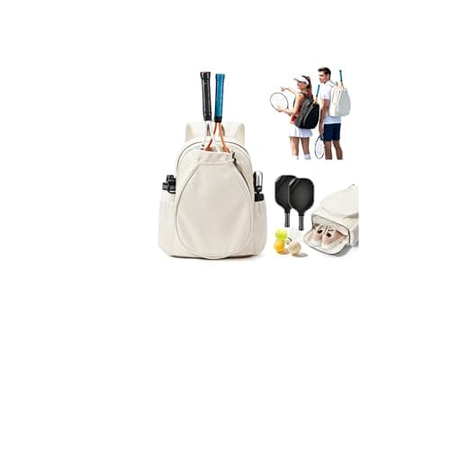 Image of SZLX Tennis Backpack, Spacious Tennis Bag for Men and Women with Multiple Compartments for Tennis Rackets, Pickleball Rackets, Badminton Rackets, Squash Rackets and Balls