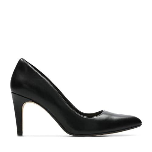 Image of Clarks Laina Rae, Women’s Closed-Toe Pumps, Black (Black Leather), 5.5 UK (39 EU)
