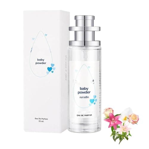 Image of Ebyveen Baby Powder Perfume, Elyven Baby-Soft Perfume Spray, Perfumes Fragrance Body Spray, Floral & Creamy Aroma for Women & Men, Long-lasting Eau De Parfum 35ml (Powder Classic)