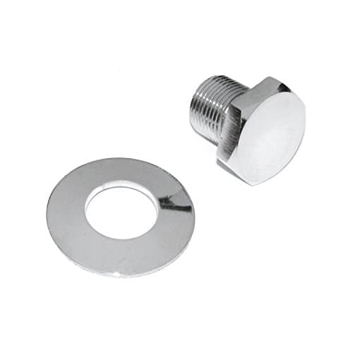 Image of IAP Performance AC105241 Crankshaft Pulley Bolt (Chrome with Washer for VW Beetle)