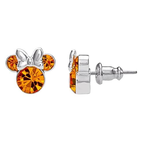 Image of Disney Minnie Silver Plated November Birthstone Stud Earrings EF00469SNOVL.PH