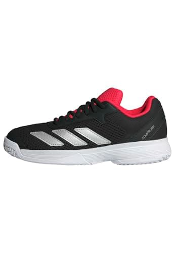 Image of adidas Unisex Kids Courtflash Kids Tennis Shoes, FTWR White/Silver met./core Black, 6 UK