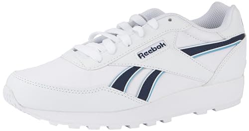 Image of Reebok Men Rewind Run Sneaker, FTWR White/Vector Navy/Essential Blue, 3