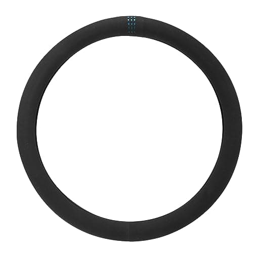 Image of X AUTOHAUX Car Steering Wheel Cover Suede Blue Style Universal 38cm Diameter