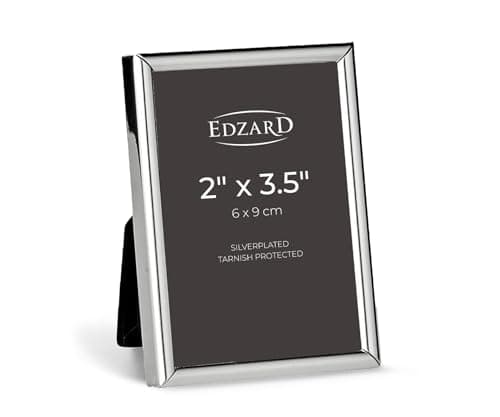 Image of Edzard Photo Frame Genoa 2x3 inch (6x9cm), silver plated, tarnish protected