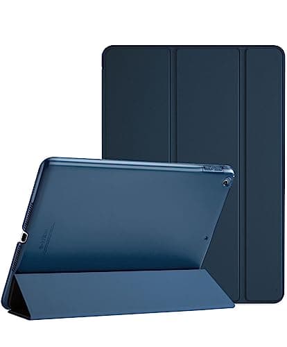 Image of ProCase Smart Case for iPad 6th/iPad 5th Generation/iPad 9.7 Inch Case 2018 2017(Model: A1893 A1954 A1822 A1823), Ultra Slim Lightweight Stand Case with Translucent Frosted Back -Navy