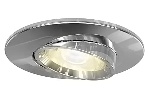 Image of 4lite Fire-Rated Indoor Downlight (Chrome) Adjustable GU10 LED Spotlight IP20 Rating - 4L1/2206-4yr Guarantee