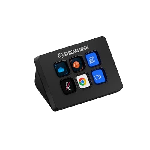 Image of Elgato Stream Deck Mini – Control Zoom, Teams, PowerPoint, MS Office and More, Boost Productivity with Seamless Integration for Daily Apps, Set Up Shortcuts Easily, Compatible with Mac and PC