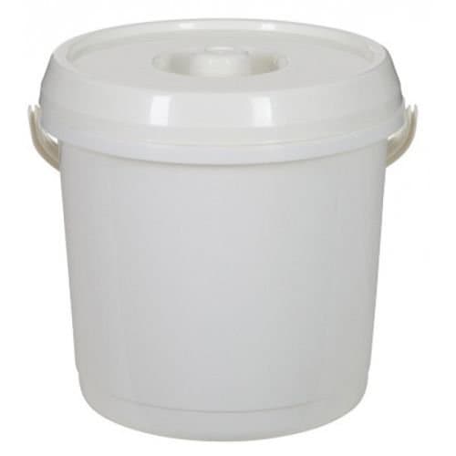Image of 14L Plastic Bucket With LID 3 Gallons Baby Nappy Bucket/Bin Storage, Buckets Container High Quality Pail Cream