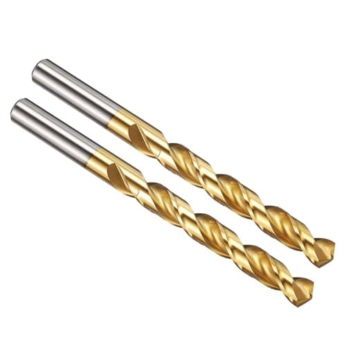 Image of PATIKIL 11mm Drill Bit, M42 8% Cobalt High-Speed Steel Jobber Straight Shank 135° Titanium Nitride (TiN) Coated for Hard Metal Stainless Steel - 2 Pack
