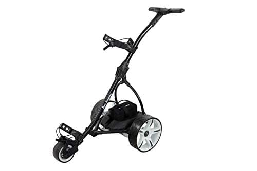Image of Ben Sayers Electric Golf Trolley | 18-Hole Lithium Battery Trolley | 9 Speed, Auto Distance Function | Over £100 Free Accessories (Black/White)