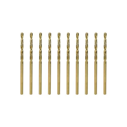 Image of Duraherra Cobalt Drill Bits Set 1mm 10-Pieces, M35 HSS Metric Jobber Drill Bit Set with Plastic Case for Stainless Steel, Metal, Aluminium, Tile, Wood, Plastic and Iron