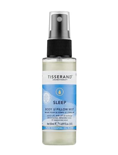 Image of Tisserand Sleep Better Pillow Mist - Essential Oil Sleep Spray - Soothing Lavender, Warming Sandalwood, and Calming Jasmine - Vegan - 1.69 oz