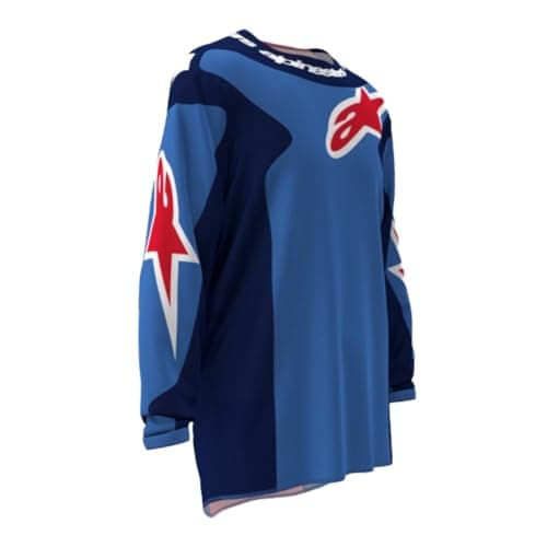 Image of Alpinestars Fluid Grid Long Sleeve Jersey L Blue