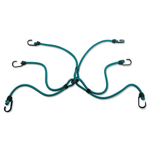 Image of MASTER LOCK Spider Bungees with 6 Hooks [Reverse Hook Design] 3105EURDAT - Ideal to Secure and Carry Loads on Motorcycles and Bicyles