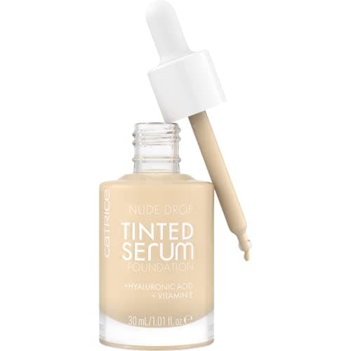 Image of Catrice Nude Drop Tinted Serum Foundation, longlasting, mattifying, caring, natural, matte (30ml)