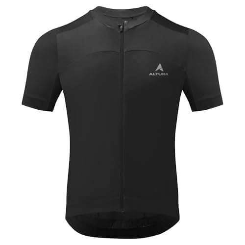 Image of Altura Airstream Short Sleeve Cycling Jersey for Men - Lightweight Breathable Road Bike Jersey with Moisture Wicking Fabric, 3 Rear Pockets, Full Zip - Summer Cycling Top for Road, Gravel & MTB Riding
