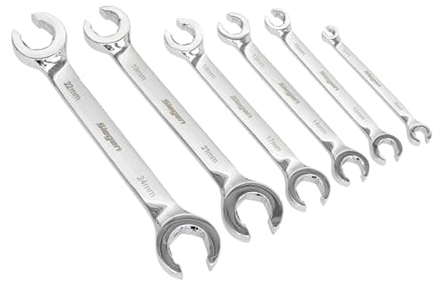 Image of Siegen by Sealey Flare Nut Spanner Set in EVA Foam Tray 6pc - S0767