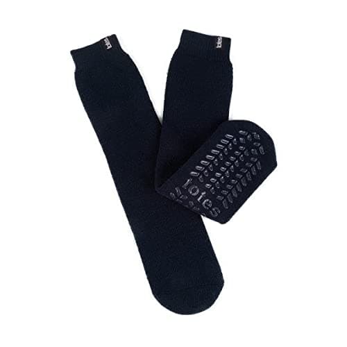 Image of totes® Ladies Recycled 3.0 Tog Thermal Original Slipper Socks, Recycled Yarn, Slip-Resistant Tread, Machine Washable at 30,° Perfect Gift Packaging, Navy, One Size