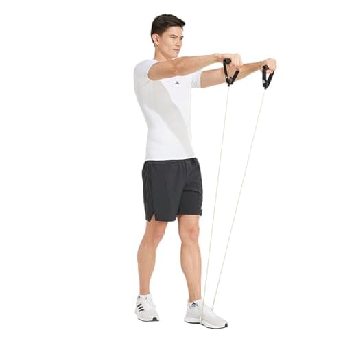 Image of adidas Men's Techfit Compression Training T-Shirt, White, L