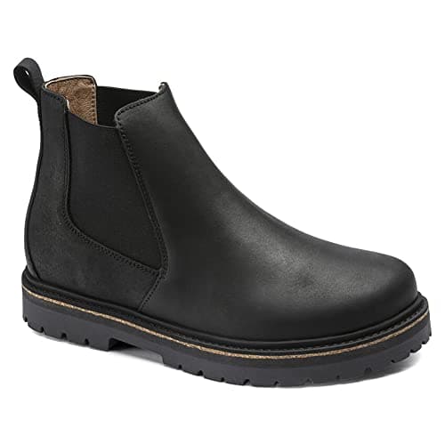 Image of BIRKENSTOCK Women's Stalon Nubuck Leather Boot, Black, 36 N EU