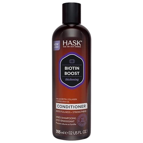 Image of HASK Biotin Boost Thickening Conditioner, Thickening for all hair types, colour safe, gluten-free, sulfate-free, paraben-free - 1 355mL Bottle