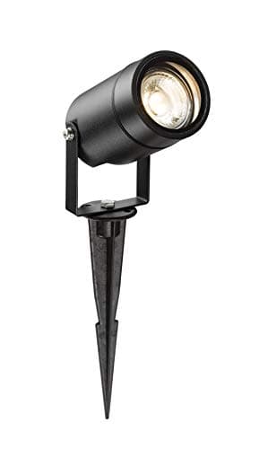 Image of Knightsbridge Garden Spike Light, Die Cast Aluminium, Black,GU10 65mm