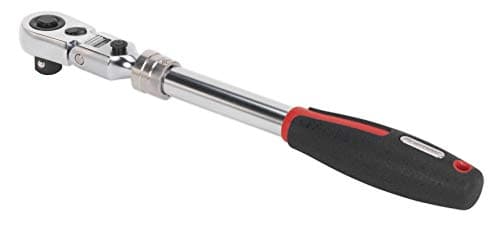 Image of Sealey Ak8984 Ratchet Wrench 1/2In Sq Dr Flexi-Head Extendable Platinum Series