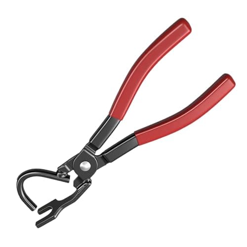 Image of Professional Exhaust Hanger Removal Tool, 25° Offset Heavy Duty Exhaust Hanger Pliers with Non-Slip Rubber Grips, Car & Motorbike Exhaust Repair Tool Compatible with Most Vehicles