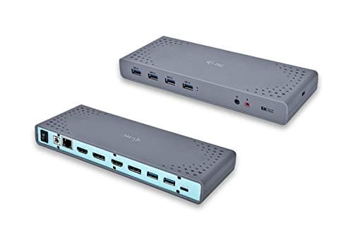 Image of i-tec USB 3.0/USB-C 5K Universal Dual Display Docking Station 2x 4K 60Hz 2x HDMI 2x Display Port 1x GLAN 6x USB-A 3.0 1x Audio Input/Output K-Lock Windows Mac OS Linux Android Thunderbolt 3 compatible