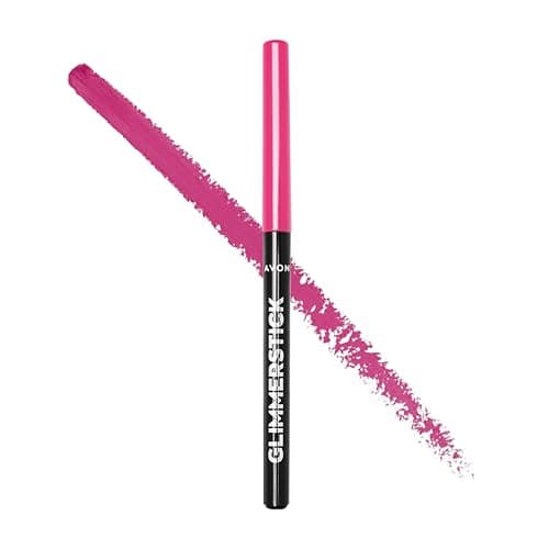 Image of Avon Avon Glimmerstick Lip Liner, Prevents Lipstick From Feathering, Long-Lasting Finish, Defines and Contours, Power Pink