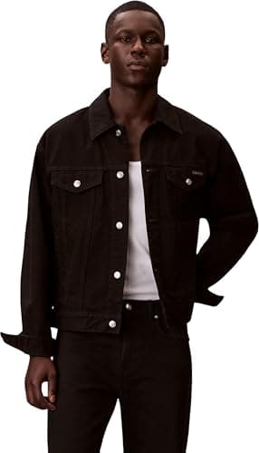 Image of Calvin KleinMen's90S Ck Classic Black Trucker LV04RF706GJackets, BLACK, S