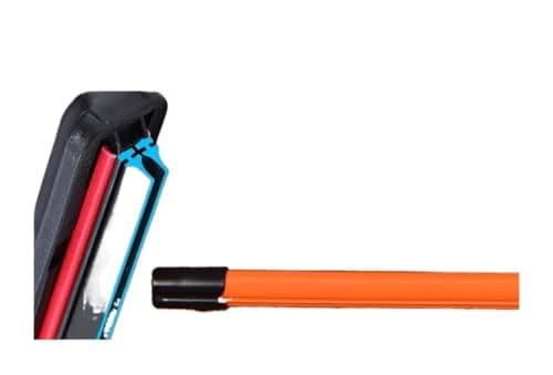 Image of Colorful U J Hook Car Windshield Wiper Blades Universal Soft Double Layer Rubber Frameless Bracketless 16" 19" 20" 22" 24" 26"(Black 20in (500mm)-1 pc)(Orange,20in (500mm)-1 pc)